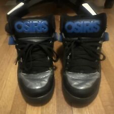 OSIRIS NYC 83 HIGH TOP SKATE SHOES MENS SIZE 9.5 US BLACK/Grey/Blue SKATERS