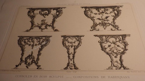 1860 console bois sculpté - 1860.console,