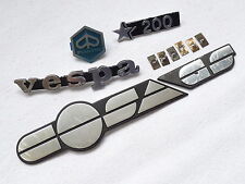 Vespa Cosa 200 GS - Chrome Stroke Emblem - Complete - Original Piaggio