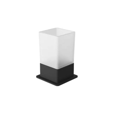 Verre gobelet sur pied - , noir
