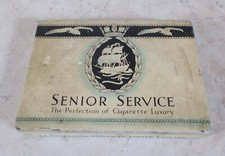Vintage 1940s SENIOR SERVICE UK England Tobacco Cigarette Metal Box