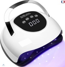 Lampe UV Ongles Gel, 220W Professionnelle Lampe UV Ongles avec 4 Minuteries,