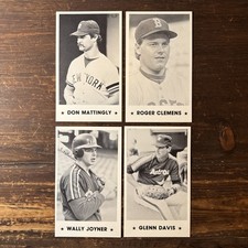 1987 Rob Broder Action Superstars Baseball Card Lot 3x5 Mattingly Clemens NM-MT