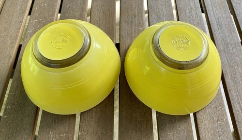 Bols duralex jaune - jaune, années