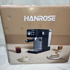 Hanrose Expresso Machine 15 Bar Black Model TCME03A-US