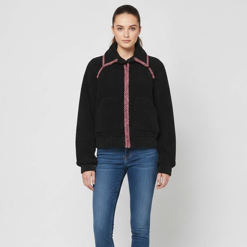 Veste zippée peau - veste, en