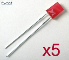5x LED rectangulaire diode
