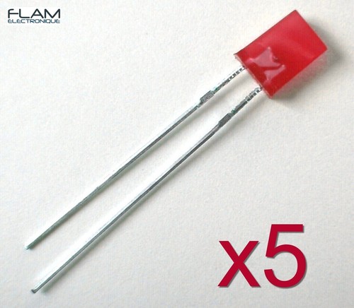 Led rectangulaire diode - 5x,