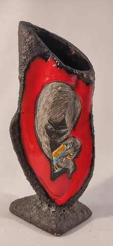 Vase céramique signé rep - signé,