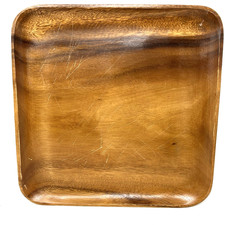 Acacia Wood Charcuterie Square Serving Plate Tray 12"x 12" Philippines