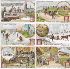 6 CHROMOS LIEBIG  SERIE EN
