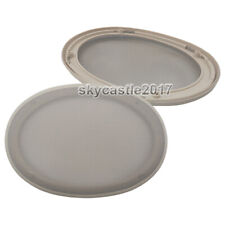 2x 6"x9" inch Speaker Cover Decorative Circle Metal Mesh Grille Protection Beige