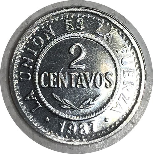 Bolivia 1987 2 centavos - bolivia, •