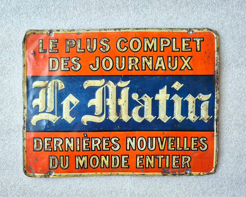 Rare tôle lithographiée - tôle,