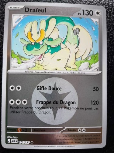 Carte pokémon draïeul - carte,