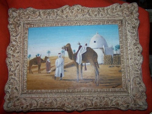 Tableau scene orientale - scene,