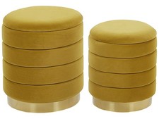 Beliani set poufs avec - de,