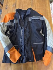 BMW Moto Club Italia 3-Phasen Motorcycle Jacket Size 40R Orange Black Gray