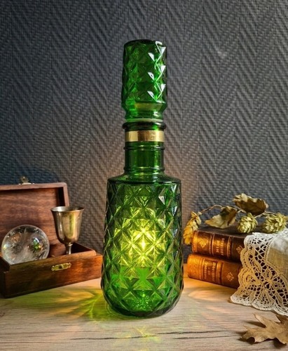 Bouteille whisky vintage verre