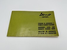 FERRARI DINO 208/308 GT4 OWNERS WARRANTY CARD | POUCH SERVICE MANUAL | #90/74