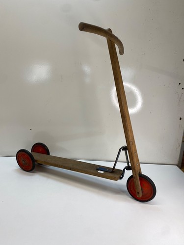 Ancienne trottinette bois - ancienne, en