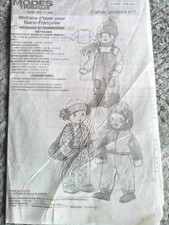 vestiaire patron poupée modes et travaux NON DECOUPER COMPLET  janvier 2013