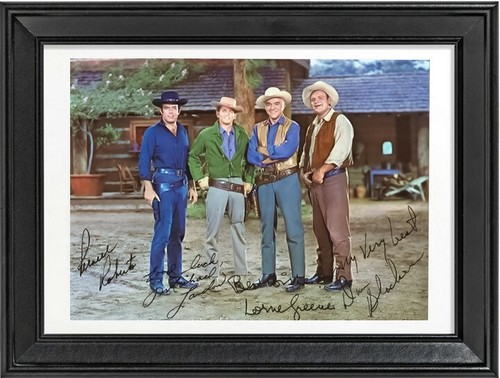 Bonanza cast autographe avec - bonanza,