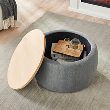 Versatile Round Ottoman with