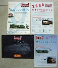JOUEF lot 4 dépliants Nouveautés 99 2000 2001 et 2005  CATALOGUE Train loco Ho