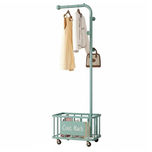 Porte vêtements avec - porte-vêtements, panier