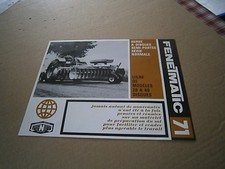 Pub Prospectus Tractor Catalog Brochure: Fenetmatic Herse Semi Worn Disc