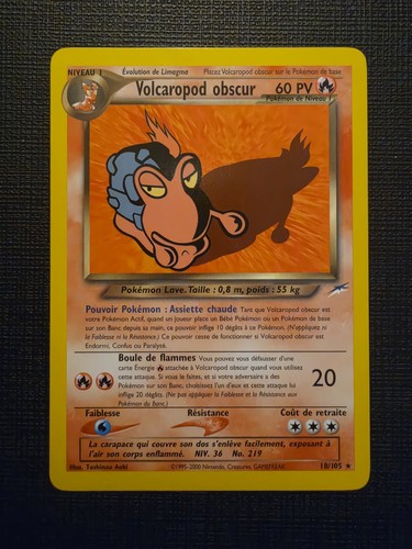 Carte pokémon volcaropod - carte,