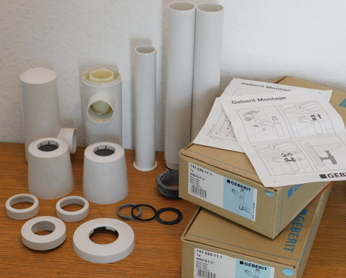 Lot pièces siphon - pièces, tube