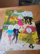 Tintin poster nutella rare - tintin,