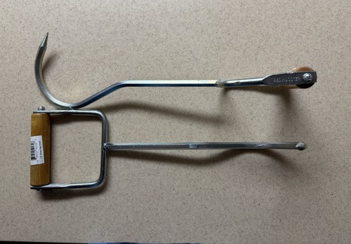 Silver hay hook - silver,