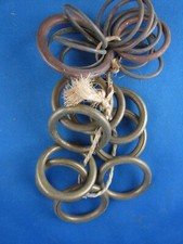 old bronze furniture set of curtain rings 19th century various diameters 
