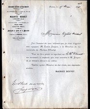 SALINS & ODESSA (39 / RUSSIA) TIMBER / TREE "Mauritius Bouvet" 1908