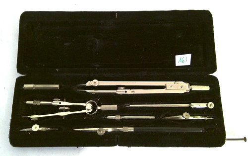 Ancienne boite compas - boite,
