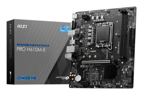 Msi pro h610m - h610m-e, motherboard