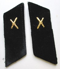 USSR Pair of Neck Crushes Soviet Army: ARTILLERY Velvet Black