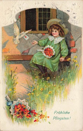Joyeuse pentecôte pigeon - pentecôte,