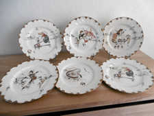 SIX ASSIETTES PLATES FAIENCE