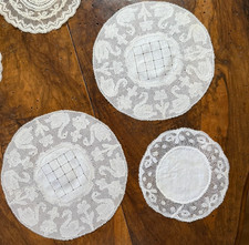 TEXTILE ANCIEN - 3 napperons