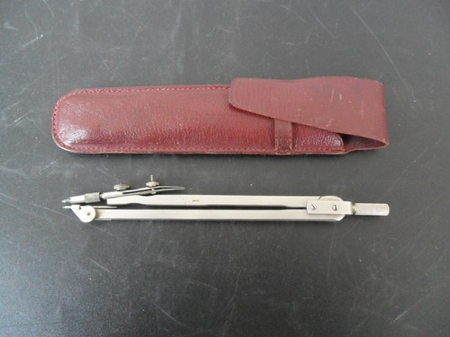 Compas ancien dans son etui - ancien,