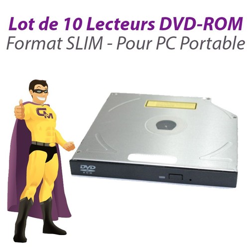 Lot 10x lecteurs slim dvd - slim, dvd-rom