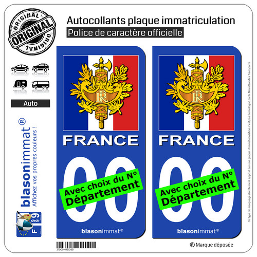 Stickers autocollant plaque - 2,