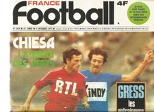 FRANCE FOOTBALL N°1639 CHIESA / MONACO / GRESS & ENTRAINEURS / DIABLES ROUGE