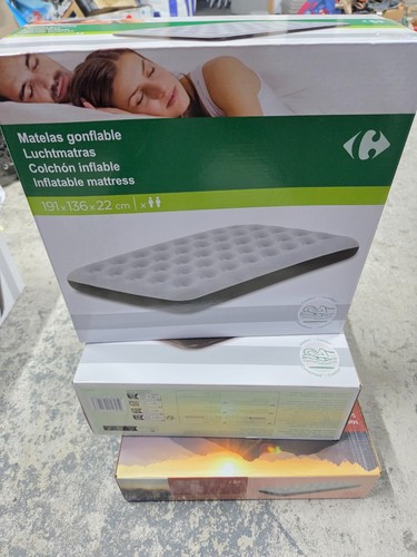 Matelas gonflable gris - matelas,
