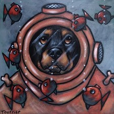 Tableau Chien Rottweiler