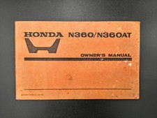 VINTAGE HONDA N360 N360AT OWNER'S MANUAL ORIGINAL 